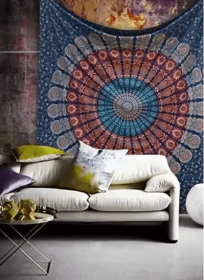 Inspire Picks Hippie Mandala Tapestry Wall Hanging Bohemian Psychedelic Vintage Room Decor 1 230x180cm