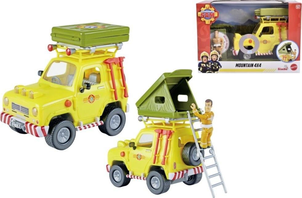 Simba Brandweerman Sam jeep 4x4 met tent