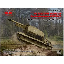 ICM 10.5cm leFH 16(Sf)auf Geschutzwagen FCM36(f),WWII German self-propelled howitzer