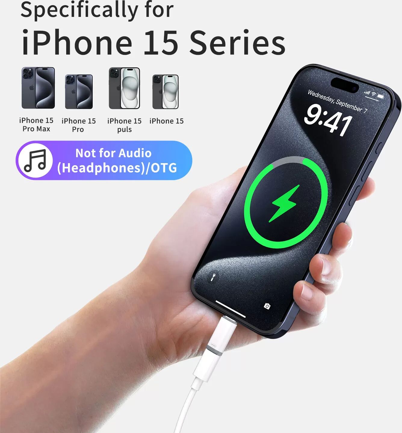 INF Lightning-Adapter (weiblich) auf USB-C (männlich)