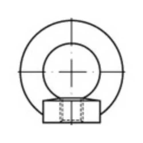 TOOLCRAFT TO-9978330 Ringmuttern M20 DIN 582 Stahl galvanisch verzinkt 10St.