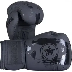 TOP TEN Boxhandschuhe „Power Ink Black`n`Black“, Größe 10 oz in Schwarz Schwarz