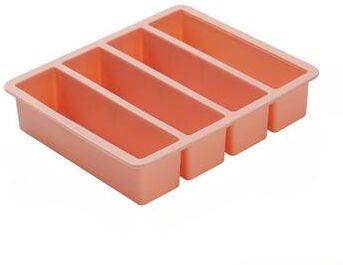 DynamicDeals Slow Melt Silicone Whiskey Ice Cube Tray Set With Giant Cocktail Ice Molds pink