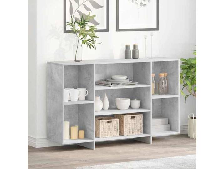 (Gris) Buffet bahut - Buffet Enfilade gris béton 120x30x75 cm bois ingénierie 926697