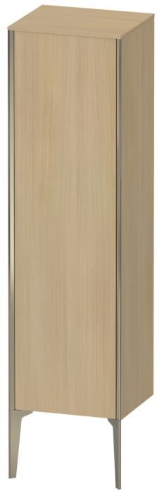 Duravit XViu Halbhochschrank XV1325LB171 40x36x133cm, champagner matt, Tür links, mediterrane eiche