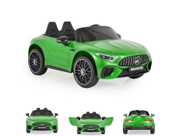 Moni Elektro-Kinderauto Mercedes-Benz DK-SL63, Belastbarkeit 35 kg, Zweisitzer, Fernbedienung, Bluetooth, EVA-Reifen, MP3 und USB