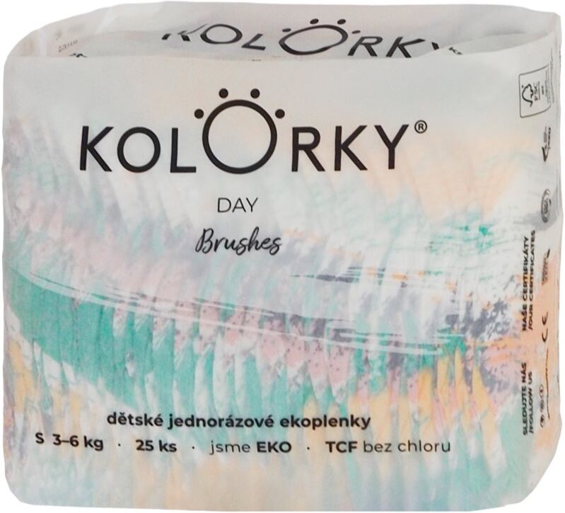 Kolorky Day Brushes disposable nappies size S 3-6 Kg 25 pc