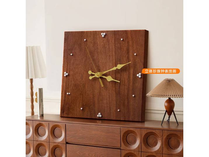Le bureau, horloge de perles, peinture au pendule, salle à manger rétro, sensation haut de gamme, horloge murale, grand salon, horloge créative