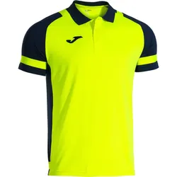 JOMA Lider Poloshirt 063 - fluorgelb/marineblau L