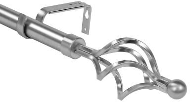 Urbanest 1-inch Diameter Birdcage Adjustable Single Drapery Curtain Rod