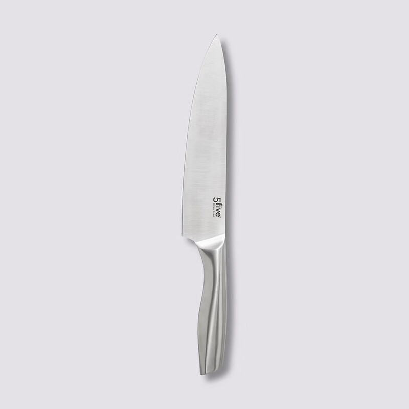 5five gesmeed roestvrijstalen koksmes, 34 cm, zilver