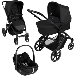 ABC Design Kombikinderwagen Salsa Core Trio-Set inkl. Babyschale Calla, schwarz