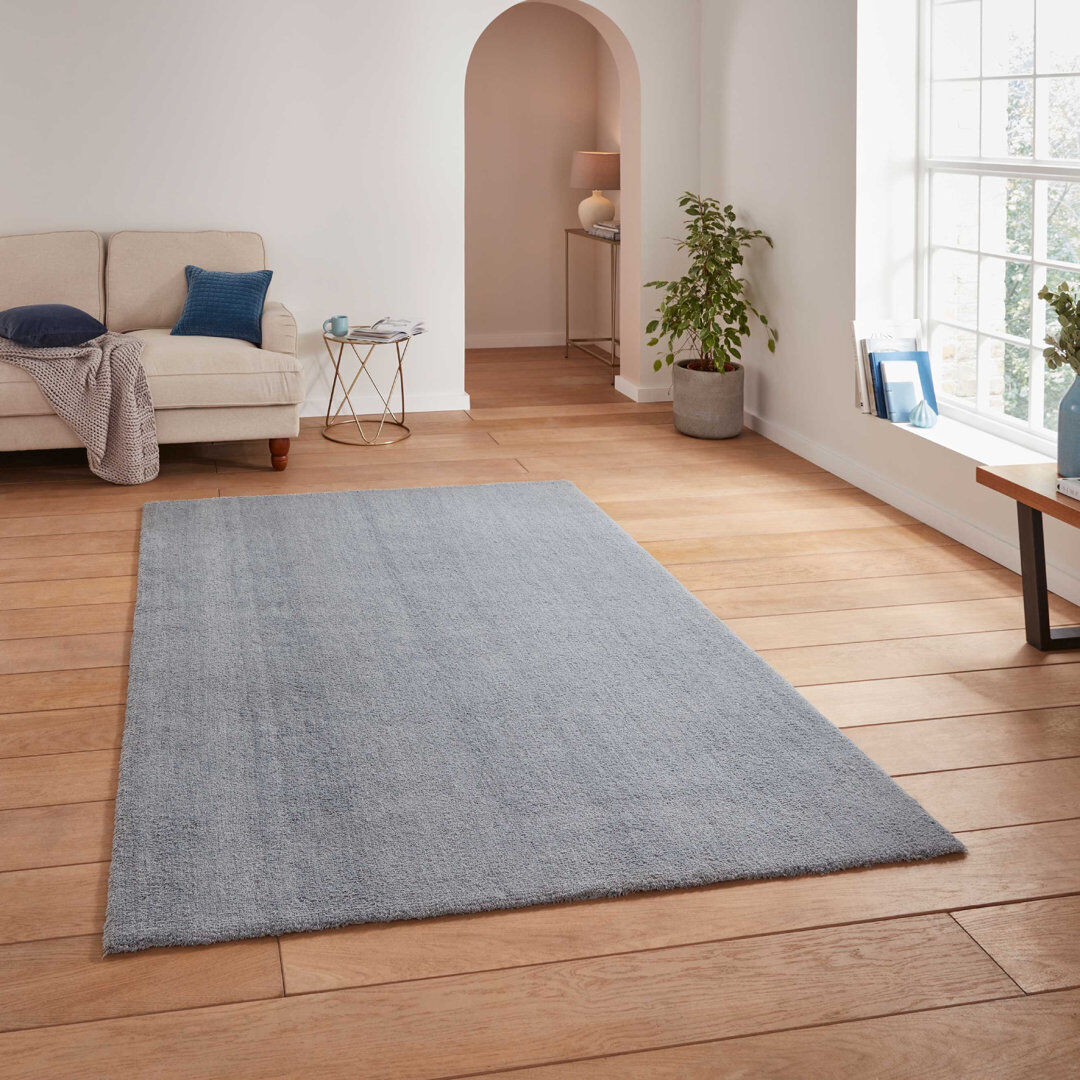 Brayden Studio Athanaze area rug Machine Woven Rectangle Light Blue Blue Rectangle 60 x 115cm