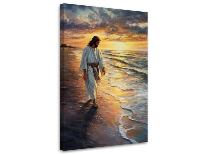 Feeby Leinwandbild Künstlerische und religiöse Werke 70x100cm, Orange, Religion/Spiritualität, Rechteckig, 70x100 cm, Bilder & Rahmen, Bilder, Leinwandbilder
