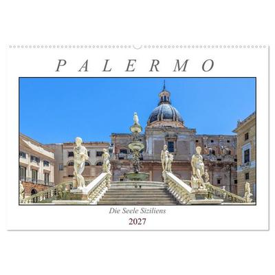 Palermo - Die Seele Siziliens (Wandkalender 2027 DIN A2 quer), CALVENDO Monatskalender