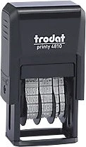 trodat Datumstempel Printy ISO schw + Kissen schw 4810