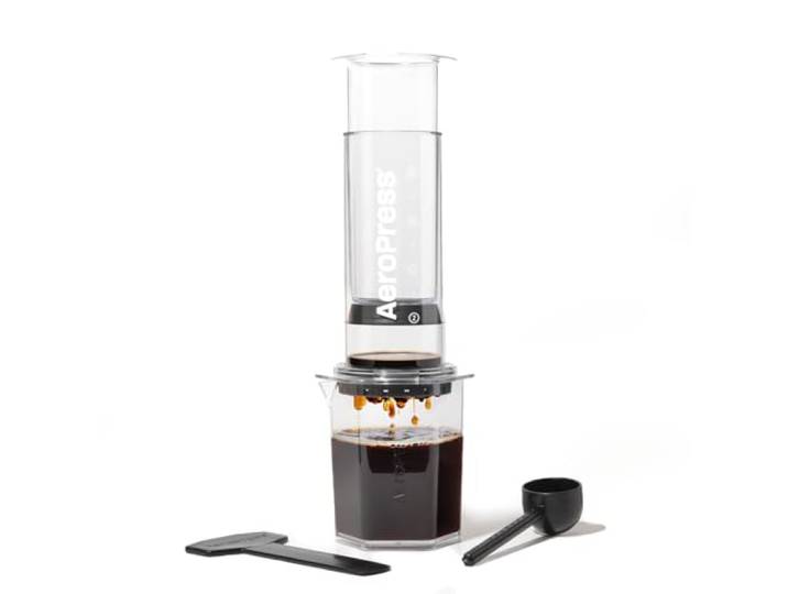 AeroPress Clear XL Kaffeepresse, große All-in-One French Press, manuelle Espresso- & Filterkaffeemaschine, 2 Minuten Brühzeit, tragbar für Reisen & Camping