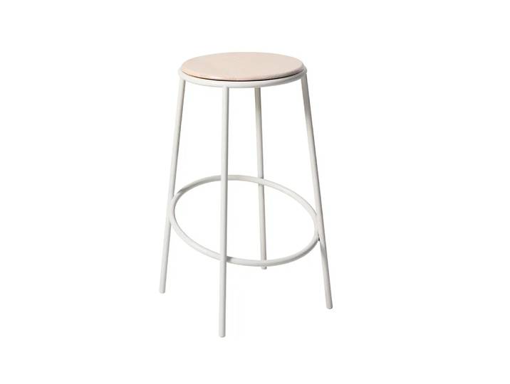SMD Design Saturnus Barhocker Esche, Gestell weiß