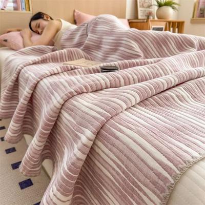 Uplift Picks 3 Layer Cotton Gauze Blanket Lightweight Pure Cotton Throw dusty Rose 180x220cm 1 Pc
