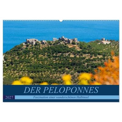 DER PELOPONNES (Wandkalender 2027 DIN A2 quer), CALVENDO Monatskalender