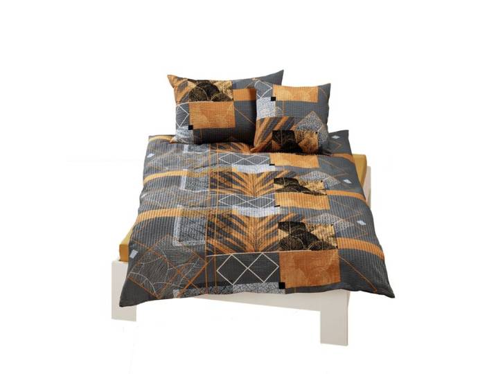 Elegante Bettwäsche mit Blattmuster – Duvetbezug – 160x210 cm