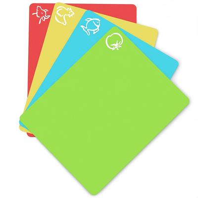 Flexible Non slip Chopping Block Cutting Mats, Kitchen Tools With Food Icons, Plastic Cutting Board Set Flexible Non slip Chopping Block Cutting Mats, Kitchen Tools With Food Icons, Plastic Cutting Board Set