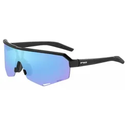 R2 Fluke Brille schwarz matt/blaues Glas