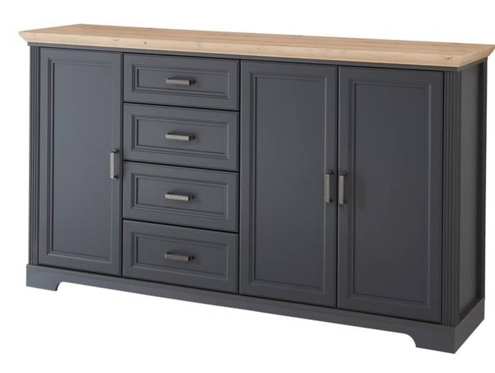 Landscape XL-Sideboard JUDITH, Graphit, Holznachbildung