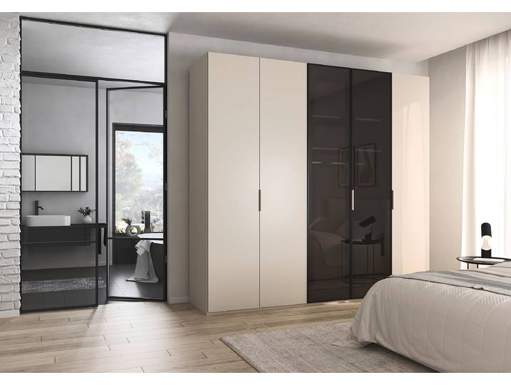 Drehtürenschrank Ricco 251 x 235cm Beige/Kaschmir Basic