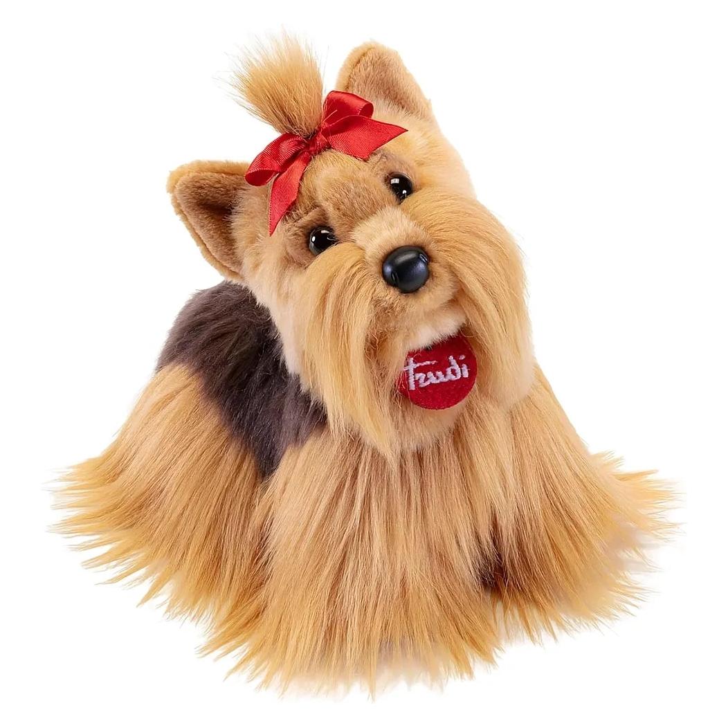 Trudi Klassik Plüschhund Malteser 23x22x9 cm, Grösse S, hochwertiges Stofftier mit weichen Materialie (9 cm) (22345)