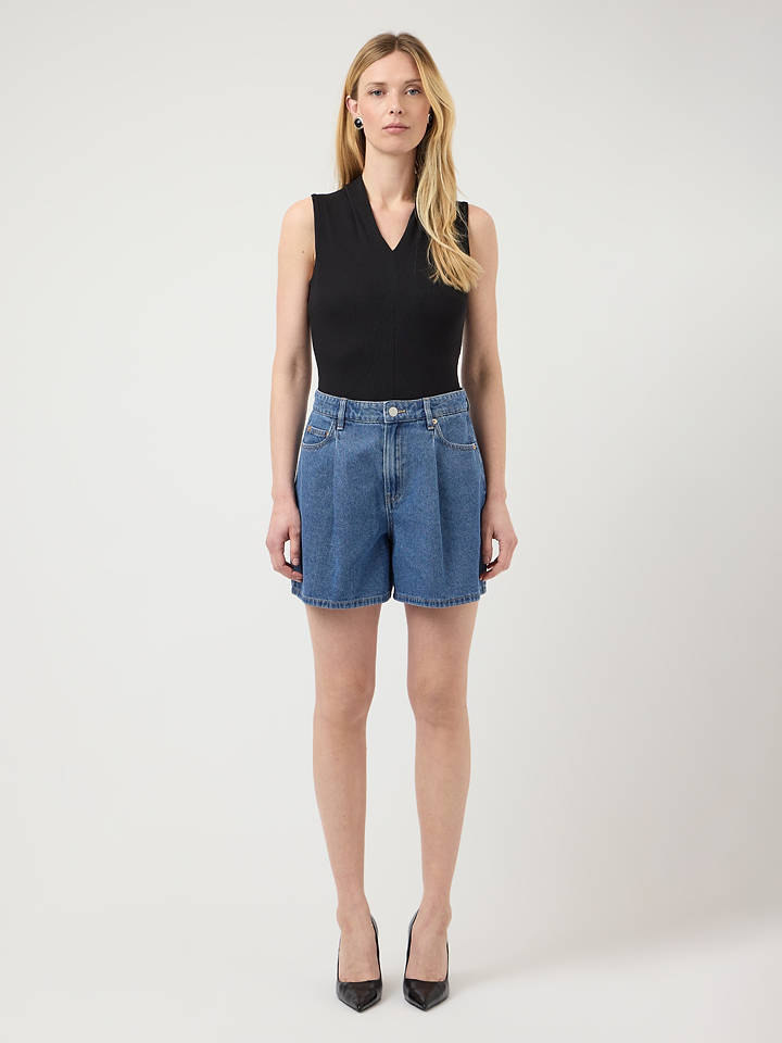 YAS Jeans-Shorts in Blau - 38