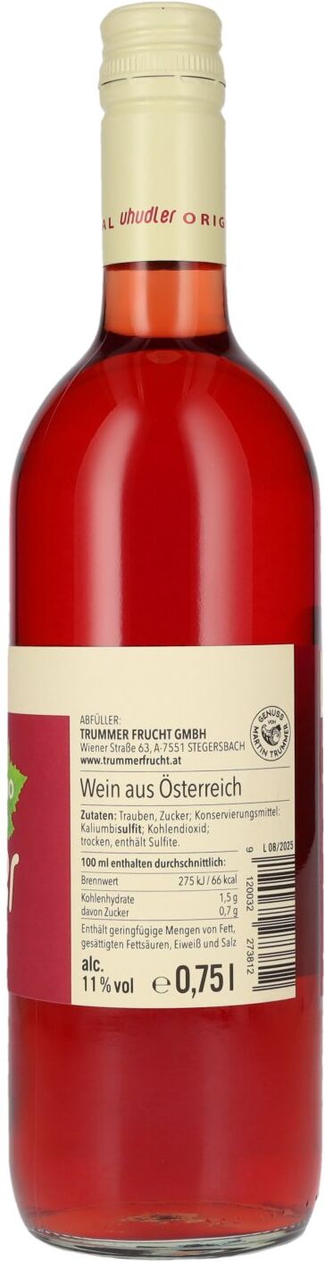 Trummer Uhudler Bio 11% Vol. 0,75l