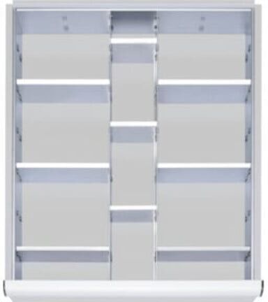 Kit de compartimentage STIER pour tiroirs avec hauteur de façade de 120-150mm, 2x9 parois de séparation (905390)