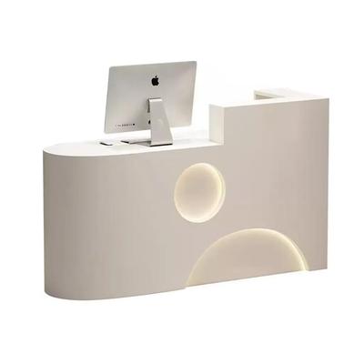 【MPaopao120cm】Ladenkasse kleine Theke Ladentheke kassen Empfangstheke Empfangstisch links Beige