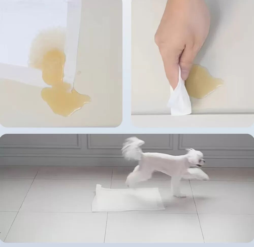 INF Schwarze Silikon-Hundetoilette - 922x642mm, Wiederverwendbare & Wasserdichte Trainingsmatte