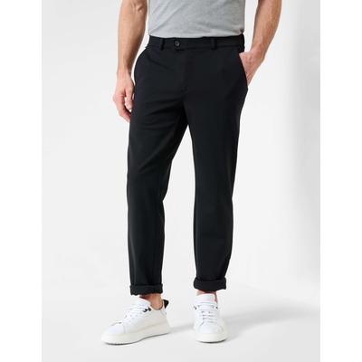 Chinohose EUREX BY BRAX "Style THILO", Herren, Gr. 29U, Unterbauchgrößen, schwarz, 63% Viskose, 33% Polyamid, 4% Elasthan, regular fit, Hosen Chinohose, Jersey: Flatfronthose im Regular Fit