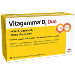 Vitagamma D3 Duo 1,000 I.E. Vitamin D3 150mg Magnesium  50 St Tabletten