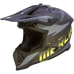 Merlin Recon Code Matt Carbon Motocross Helm