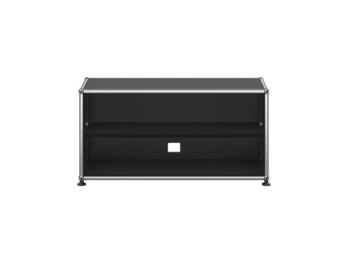 USM Haller TV-Schrank 1-fach breit offen schwarz graphitschwarz 78x39x53 cm