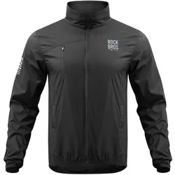 Rockbros, Herren, Velojacke, Wiatrówka TLWT002 ROAD TO SKY lekka, S - czarna, Schwarz