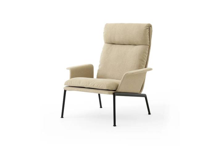 &Tradition Fauteuil lounge Muno LN17 High back Warm black-Clay 0007