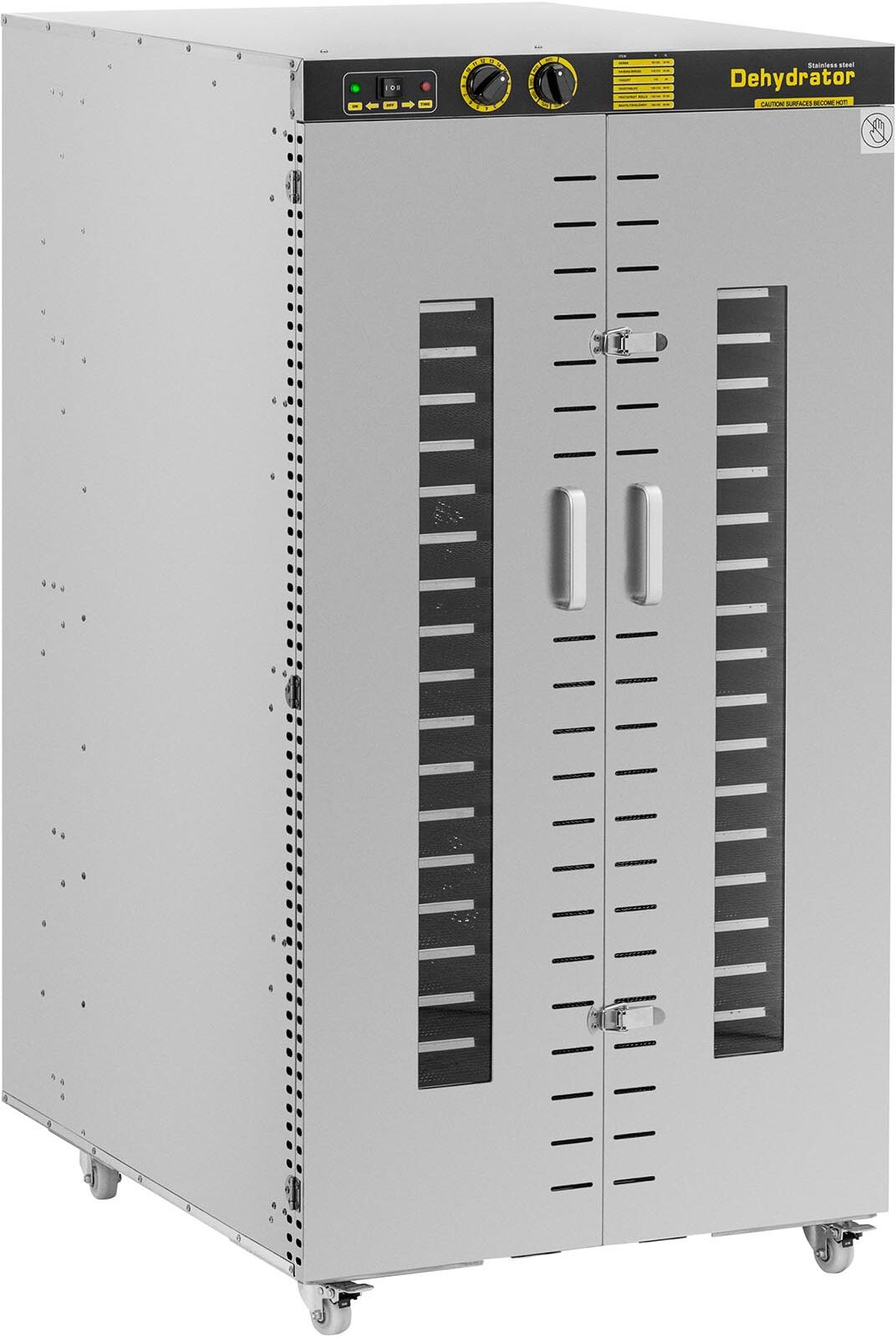 Food Dehydrator - 5850 W - 24 shelves - with wheels - Royal Catering RCDA-600/24