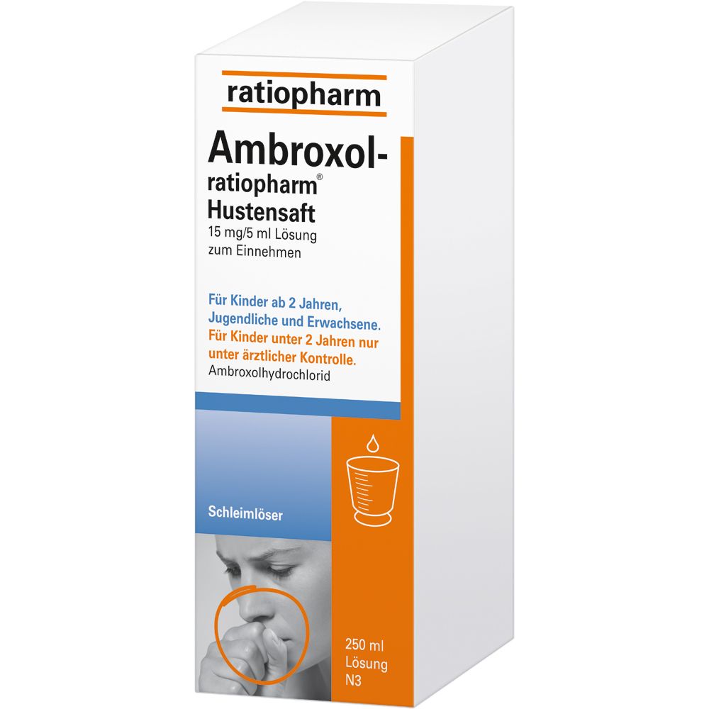 AMBROXOL-ratiopharm Hustensaft 250 ml Lösung zum Einnehmen