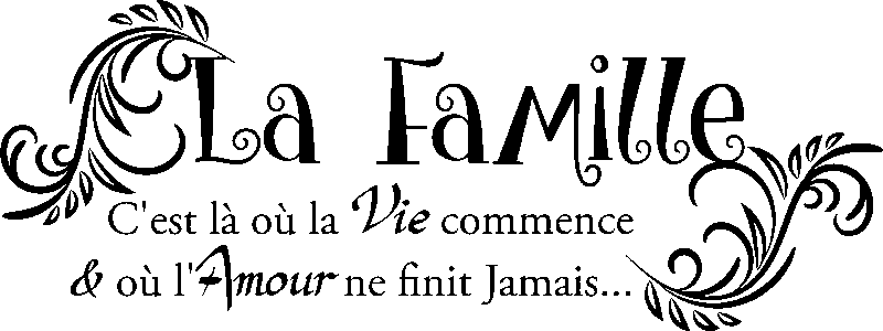 Ambiance-sticker Sticker citation La famille