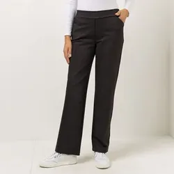 KIM & CO. Hose, lange Form Ponti Jersey, kariert 2 Eingrifftaschen gerader Beinverlauf