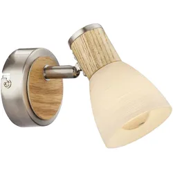 Wand Leuchte Wohn Arbeits Zimmer Beleuchtung Holz Spot Lampe Strahler schwenkbar