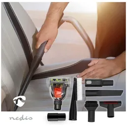 Nedis Staubsauger Starter Kit - Electrolux/Universal - 32-35 mm, Staubsauger, Schwarz