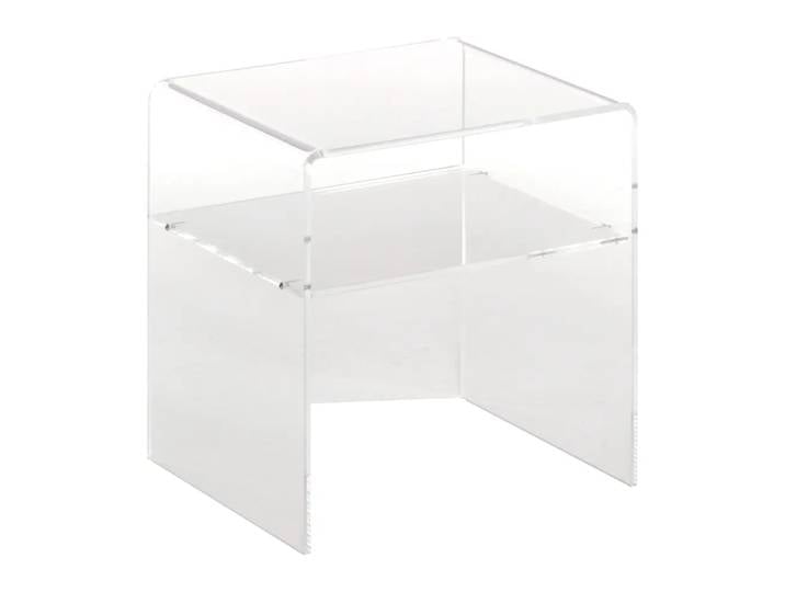 Beistelltisch Plexi, Johann Jakob, transparent, Glas