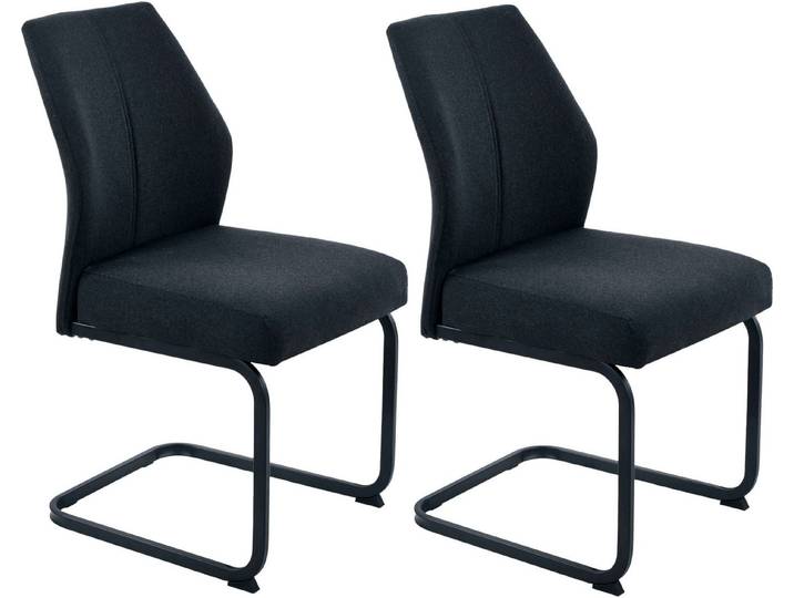 HELA Stuhl WANDSBEK (Set, 2 St), Mit Federkorb, 140kg belastbar, in Webstoff oder Vintage Optik