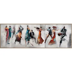 Gemälde FEURIGER TANGO (BHT 152,50x52,50x4,50 cm) - bunt - BHT 152,50x52,50x4,50 cm